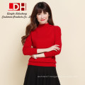 Pure Cashmere Sweater Pullover High Collar thick Sweater turn-down collar solid color women's basic sweater